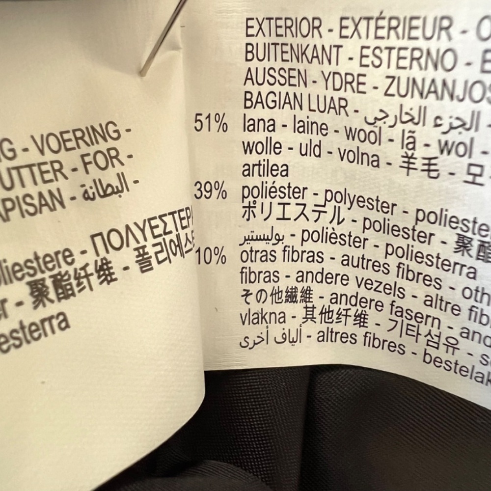 ZARA Oversized Wool Blend Single Breasted Coat in Navy Blue- NWT! - XS/S - Picture 5 of 10